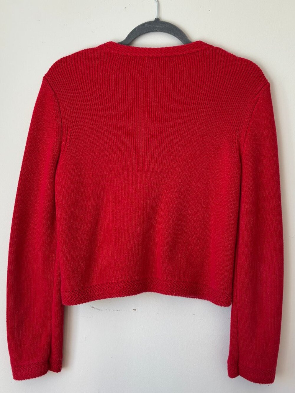 Red Cotton Cardigan